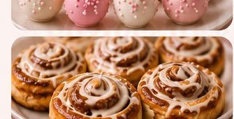 Glazed cinnamon rolls